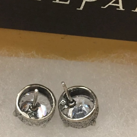 Silpada CROWN JEWEL Cubic Zirconia earrings P2381 - Picture 14 of 16